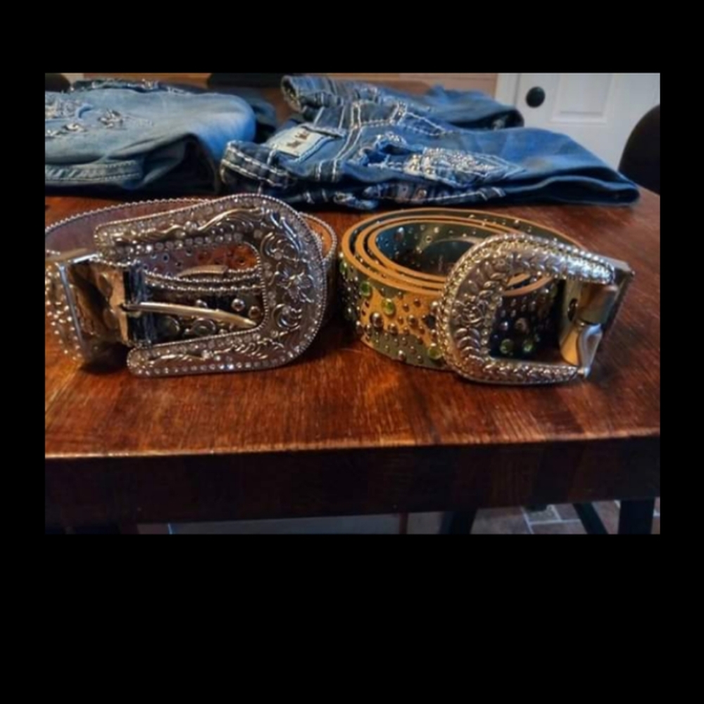 Western jeweled belts